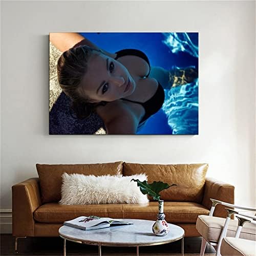 בריכת שחייה BNE סקסית ליסה בורגסטלר בד אמנות פוסטר ואמנות קיר תמונה מודרנית כרזות תפאורה לחדר שינה משפחתיות 16x24 אינץ '