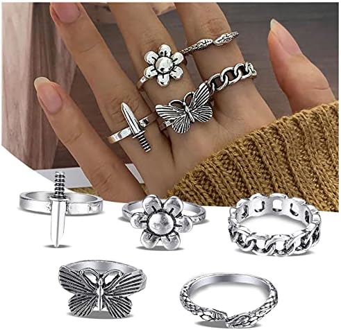 טבעת תואמת רטרו לנשים שרשרת אופנה טבעת אירוס