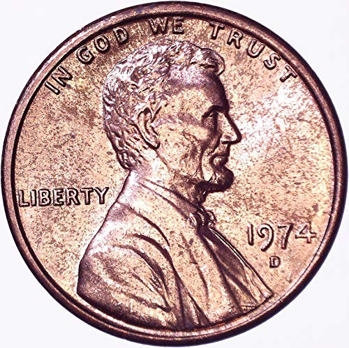 1974 D Lincoln Memorial Cent 1C על לא מחולק