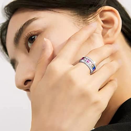 הבטחה טבעות לנשים ריבוי זירקון טבעת נישואין טבעת אירוס