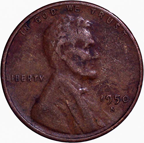 1950 ס לינקולן חיטה סנט 1 סי מאוד בסדר