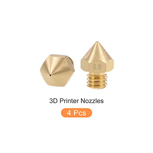 Metallixity 3D מדפסת זרבובית 4 יחידות, מכבש חרירי פליז - למדפסת MK8 3D