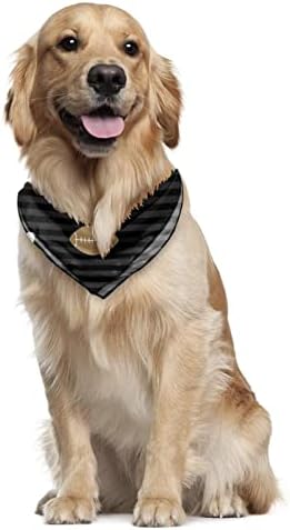 כלב בנדנה קירור כלב מטפחת רך משולש כלב ליקוק צעיף מותאם אישית לחיות מחמד אביזרי צוואר לכלבים גדולים וגדולים במיוחד-2 מארז אמריקאי כדורגל פס