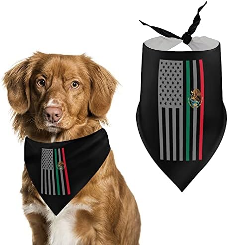 אמריקאי מקסיקו דגל משולש לחיות מחמד בנדנה כלב צעיף מטפחת עבור גדול בינוני קטן כלבי גורי חתול חיות מחמד