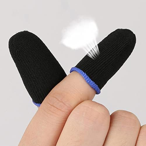 10 יחידות פאב נייד אצבע שרוול לנשימה פרו משחקי אצבע כפפות משחקים נגד זיעה אגודל שרוולים חסר משקל מגנטי מגע מסך אצבע שרוולים