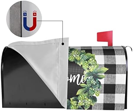 תיבת דואר של צ'ייבר מכסה קופסת קבלת פנים מגנטית קופסה זרי תיבת דואר כיסוי מגנטי חצר גן משובץ מגנט