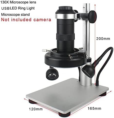 אביזרי מיקרוסקופ מצלמת מיקרוסקופ 38MP 13MP USB מיקרוסקופ תעשייתי 130x C העדשה 56 טבעת LED LIGH LAB מתכלים