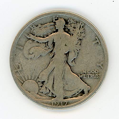 1917 S Walking Liberty - revesre Mint Mark forcherse Mint Mark Half Dollar G -04