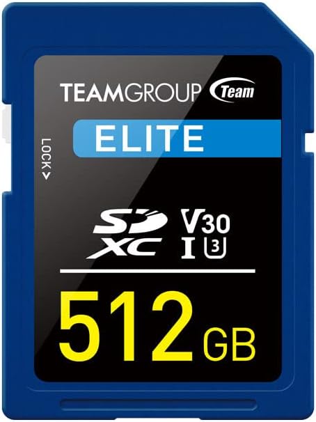 קבוצת צוות T-Create מומחה 512GB SD כרטיס UHS-II SDXC U3 V90 קרא מהירות עד 300MB/S, תומך בווידיוגרפיה של 8K ו- 4K תואם לקאנון סוני ניקון פנסוניק המצלמה הדיגיטלית TTCSDX512GIIV9001