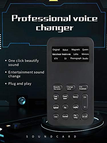 12 סוגים של מחליף קול עבור טלפון נייד כרטיס קול מיני מכונת מחליף קול עבור 4 / אקסבוקס / מתג / מחשב / מחשב נייד / אייפד / אנדרואיד / אייפון או כל הטלפון החכם
