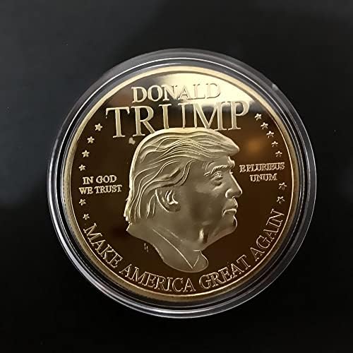 נשיאות 45 נשיאות טראמפ צבע זהב מטבע מטבע מטבע מטבע מטבע מטבעות זהב מטבעות זהב
