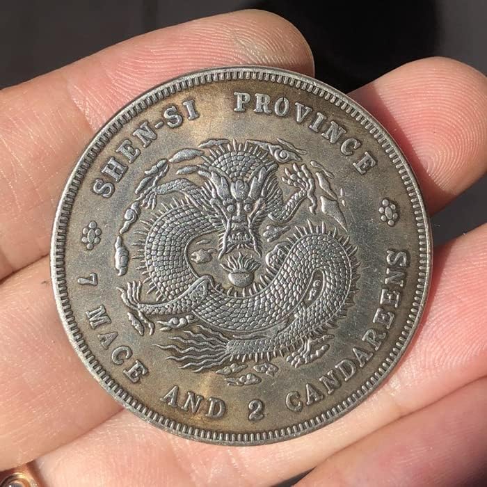 צ'ינגפנג מטבעות עתיקות עתיקות דולר כסף נחושת לבן מטבע כסף דוקינג מטבע כסף סצ'ואן מחוז הכין אוסף מלאכת דולרים כסף