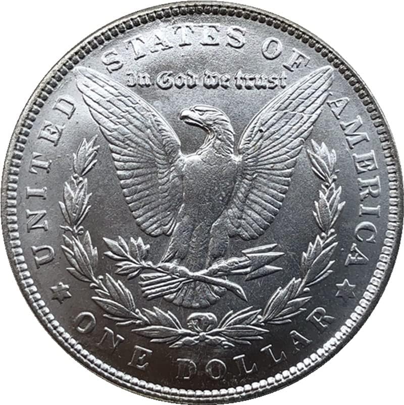 גרסת 1888p של אמריקה מורגן מטבע כסף דולר פליז פליז מכסף מלא מטבעות זיכרון זרות מצופה כסף.