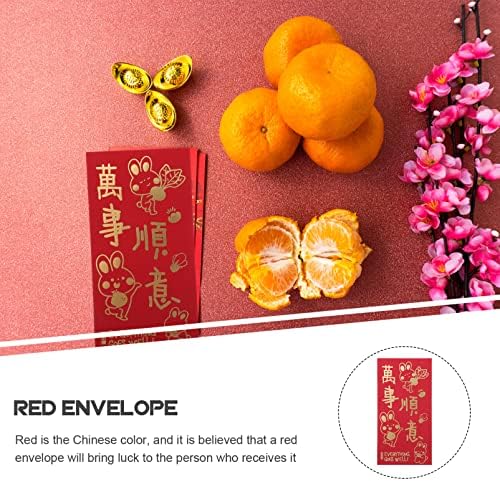 6 יחידות סיני חדש שנה אדום מעטפות שנה של ארנב אדום מעטפות הונג באו קריקטורה מזל כסף מתנה מעטפות אדום מנות עבור אביב פסטיבל חדש שנה חתונה דקור