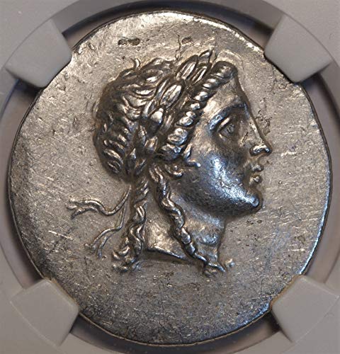 GR Aeolis, Myrina, המאה השנייה לפני הספירה מטבע כסף עתיק עתיק עתיק Ar tetradrachm על ngc לא מחולק