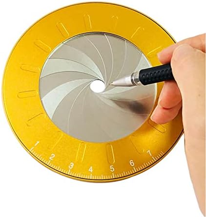 סיקסול גואנגמינג-רוטרי מעגל ציור יצרנית כלי מתכוונן אלומיניום סגסוגת עגול מעגל תבנית שליט מדידה לעיבוד עץ שרטוט ציור