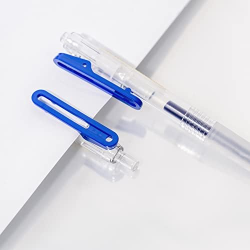 כחול נשלף עטים, פרימיום למילוי חוזר ונשלף מתגלגל כדור ג ' ל עטים, בינוני נקודת 0.5 מ מ, כחול דיו, 10-לספור