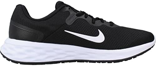 נייקי גברים של מהפכה 6 נעלי ריצה, שחור / ברזל אפור / לבן, 8.5