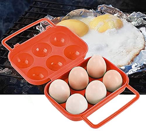 6 תיבת מיכל 2 יחידות פלסטיק נייד מתקפל ביצי ביצי אחסון מחזיק מטבח & בר אפיית אחסון מיכל סט