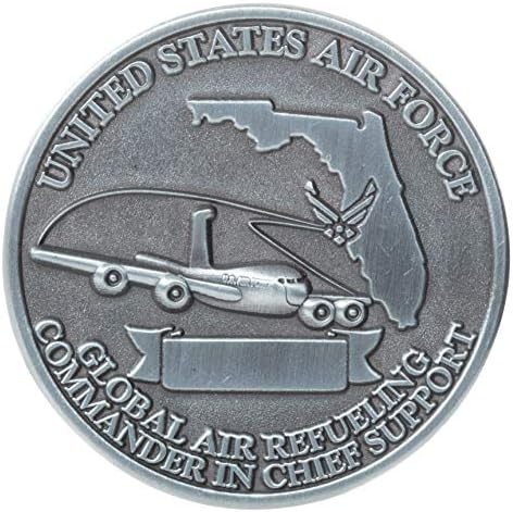 חיל האוויר של ארצות הברית USAF מקדיל בסיס חיל האוויר AFB עולמי תדלוק אוויר תדלוק מפקד תומך תמיכה בטמפה פלורידה מטבע אתגר