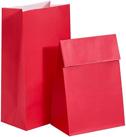 30 חבילה אדום נייר שקיות לטובת מסיבת שקיות גודי שקיות לילדים מסיבת יום הולדת מתנת שקיות