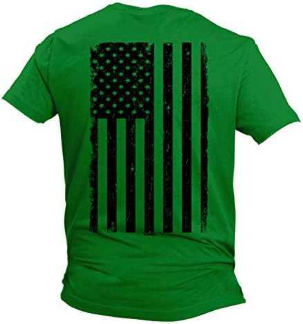 דגל ארהב שחור במצוקה - חולצת טריקו לגברים של ארצות הברית