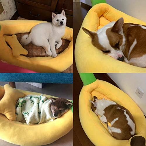RUIXFLR חמוד כלב כלב מיטות חתול CORGI COOPY גור קן מחמד נעימה מיטת שינה נעימה, XS