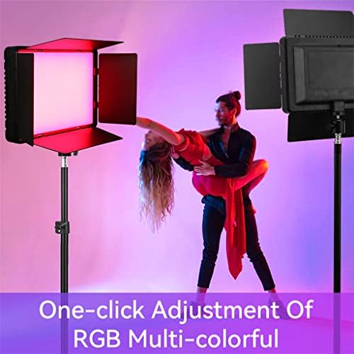 Quul RGB LED וידאו צילום אור 0-360 ° בצבע מלא מילוי תאורה לוח מנורת תאורה CRI95+ 3000-6500K לצילום סטרימינג בשידור חי