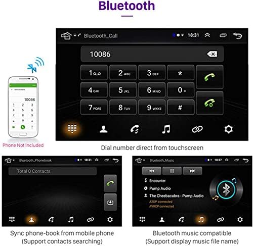 נגן מולטימדיה אוטומטית אנדרואיד 9.1 מערכת ניווט אוטומטית 9 אינץ 'רדיו לרכב מסך מגע עבור T.oy.ota Vitz Car תומך ב- Bluetooth/Multimedia, 4G+64G-Quad-Core