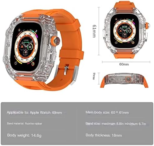 ערכת Mod Sport Sport Urban Sport עבור Apple Watch Ultra 49 ממ סדרה 8 7 6 5 4 4 SE צמיד צמיד רצועת שעון שעון אור מחוספס מכסה מגן 44 ממ 45 ממ 49 ממ