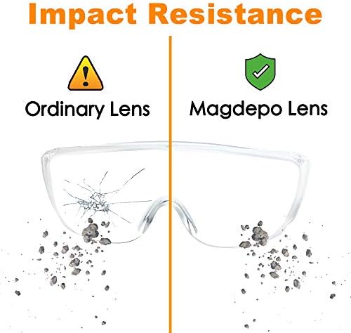 משקפי בטיחות מגנים על מבד ניקוי, עדשה עמידה בהשפעת משקפי מגן ברורה