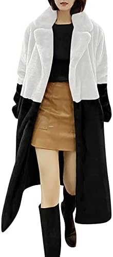 PRDECEXLU שרוול ארוך אופנה טוניקה מעילי מעילי דש חורפי של Ladie שרוך פארקה פלאפי רופף מתאים נוחות