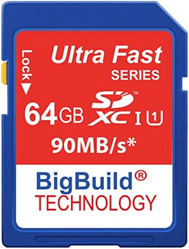 טכנולוגיית בנייה גדולה 64 ג ' יגה-בייט כרטיס זיכרון מהיר במיוחד של 90 מגה-בתים/שניות למצלמת ניקון ד5600, כיתה 10