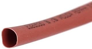 8 יחידות אורך 1 ממ אורך 6 ממ דיה פוליולפין אדום 2: 1 חום מכווץ צינור צינור שרוול שרוול