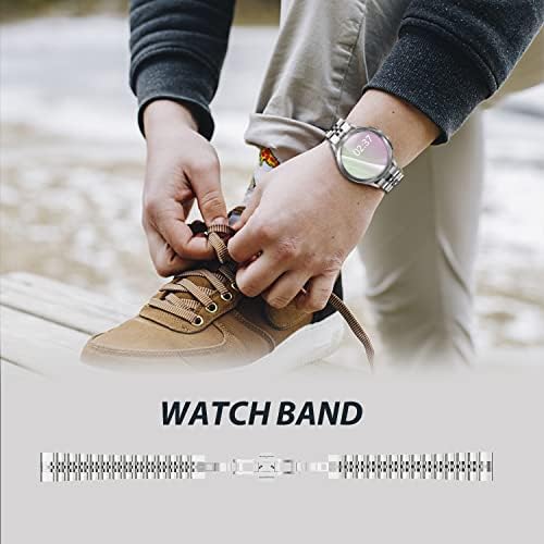 Samsung Slim Galaxy Watch 5 Band Pro 45 ממ 40 ממ 44 ממ, Samsung Galaxy Watch 4 פס קלאסי 40 ממ 44 ממ 42 ממ 46 ממ, רצועת עסקים דקה מפלדת אל חלד דקה