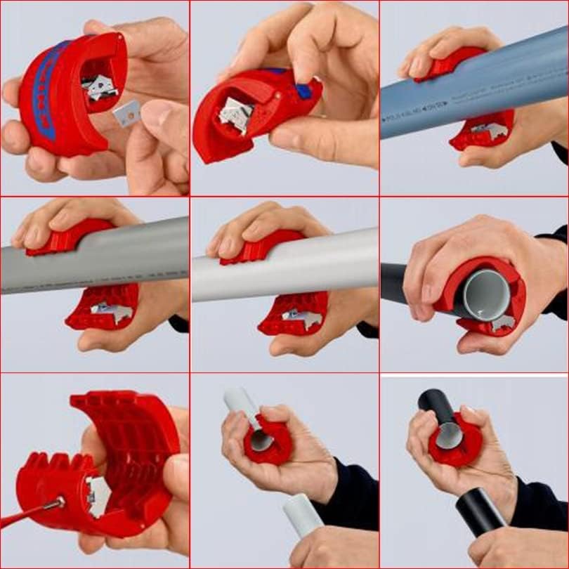 אומנינמו נייד צינור חותך עבור 20-50 ממ פלסטיק צינורות איטום שרוולים חיתוך / כבל חיתוך
