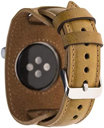 Bluejay תואם של שרוול שעון עור עבור Apple Watch, 2 ב 1 עיצוב שרוול לסדרה Apple Watch 5 4 3 2 1
