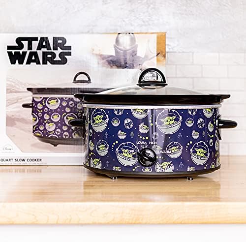מותגים לא מסוכנים מלחמת הכוכבים המנדלוריאנית 5 ליטר סיר איטי- בישול קל למכשיר יודה-מטבח לתינוק ...