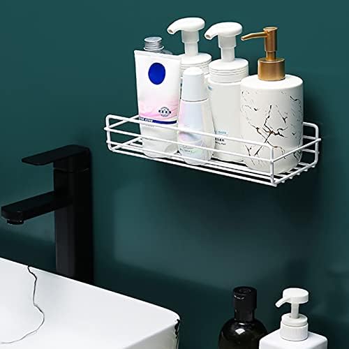 מדף אמבטיה מקלחת עם מברשת שיניים סבון סבון סבון רכוב על חדר אמבט