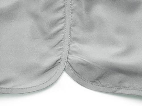מכנסי גלישה לגברים של Wenkomg1 שחייה מהירה מכנסיים קצרים יבש מכנסי חוף הוואי קיץ אביב אביב בגדי ים בצבע אחיד