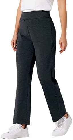 מכנסי טרנינג כותנה של וויליט לנשים מתאמנים מכנסיים אתלטים טרקלין יוגה מכנסיים תחתונים פתוחים עם כיסים 28