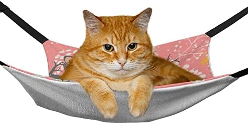 ערסל לחיות מחמד צבע ינשוף חתול מיטת שינה עם רצועות מתכווננות ווי מתכת 16.9 איקס13