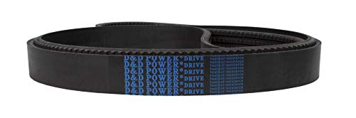 D&D Powerdrive RBX105-3 חגורת V עם חגורה V עם גומי, גומי, 1 רצועה