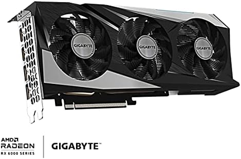 Gigabyte Radeon RX 6600 XT Gaming OC 8G כרטיס גרפי, מערכת קירור של Windforce 3X, 8GB 128 סיביות GDDR6, GV-R66xtaming OC-8GD כרטיס מסך