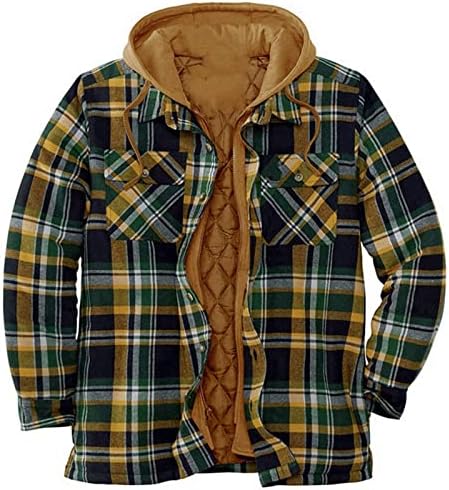 שרוול ארוך שרוול ארוך של FSAHJKEE ז'קט חולצה מרופד, שרוול ארוך מרופד מרופד מעיל חולצה מעיל חורף מעיל חורף