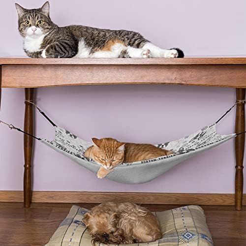 בוסטון טרייר ערסל חיות מחמד נוח מיטה תלויה מתכווננת לבעלי חיים קטנים כלבים חתולים אוגר