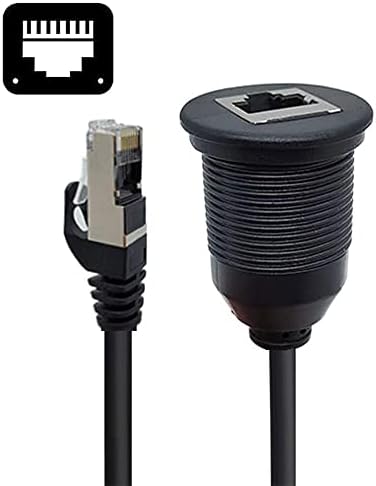 Cablecc 1M אטום למים בורג אטום נעילה Cat6 RJ45 זכר לנקבה LAN Ethernet הרחיב רשת תוסף רכבל עיצוב הרכבה