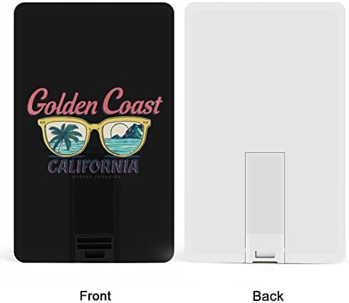 Vintage Coast Coast Corain California כרטיס אשראי USB כונני פלאש בהתאמה אישית של מזיכרון מפתח מתנות תאגידיות ומתנות לקידום מכירות 32 גרם