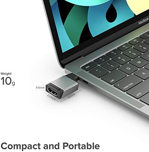 ALOGIC USB C ל- HDMI MINI מתאם 4K@60Hz תואם ל- MacBook Pro, Air, Pixel Book, XPS, Surface, Galaxy, iPad Pro, Air 2020 ועוד