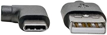 Tripp Lite USB 2.0 HI-SPEED כבל A ל- USB סוג C M/זווית ימנית, 6 '